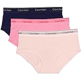 Calvin Klein Kids Girls' Modern Cotton Hipster Underwear 3-Pack