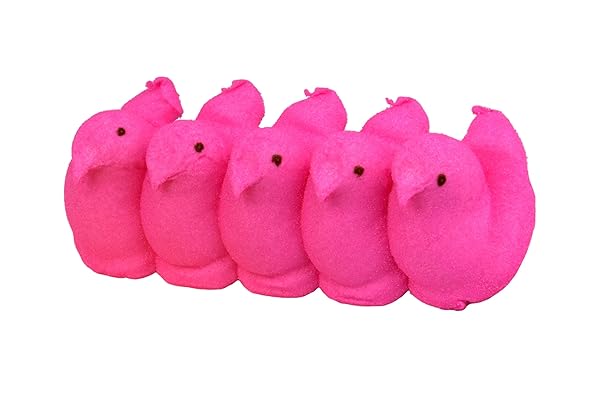 PEEPS PINK MARSHMALLOW CHICKS, 3 OZ, 10 CT