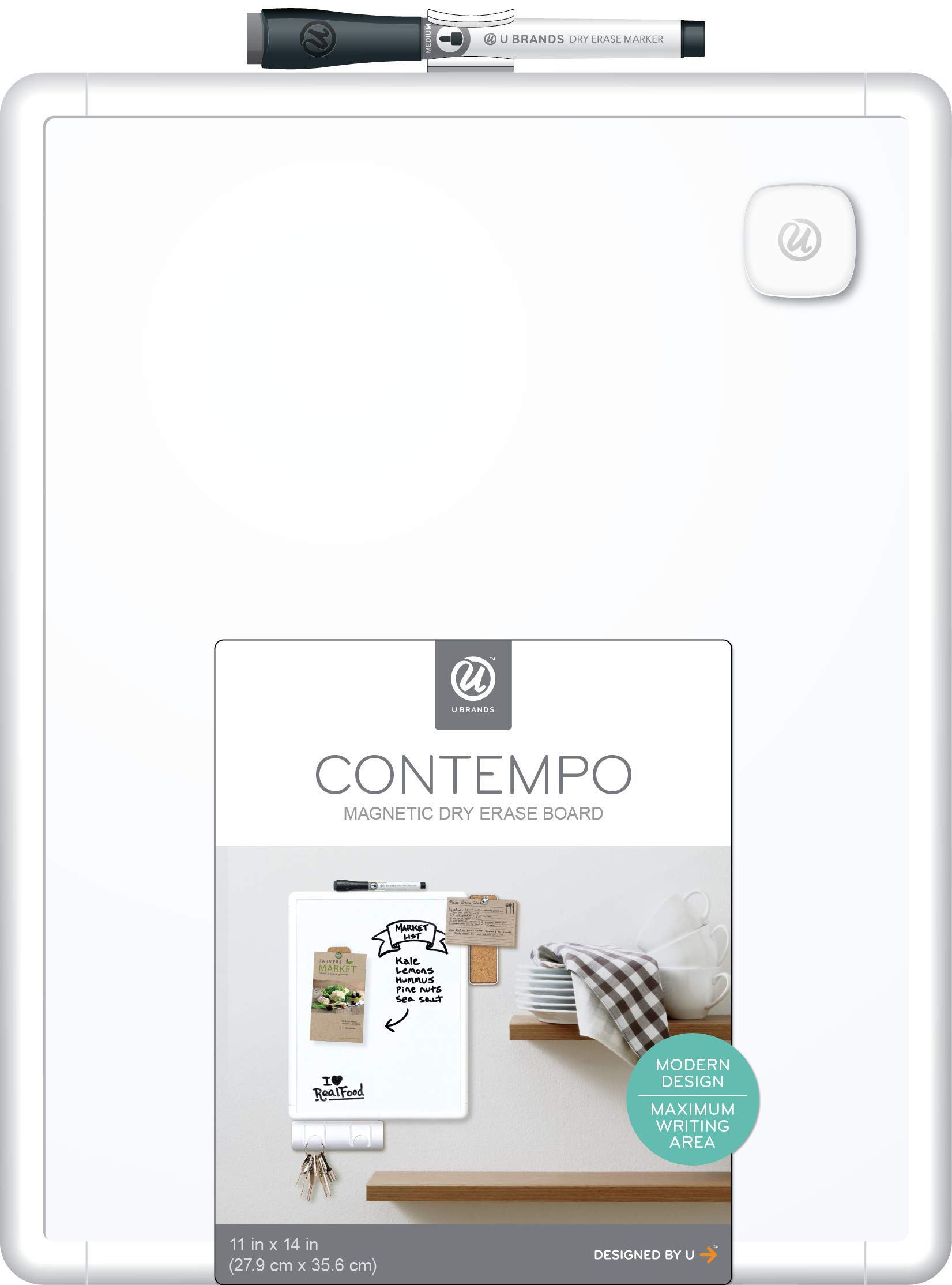 Photo 1 of ***2 INCLUDED***U Brands Contempo Magnetic Dry Erase Board White Board, 11" x 14" Inches, White Frame***2 INCLUDED***