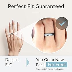 ThunderFit Women Breathable Silicone Promise Rings
