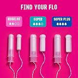 FLO Organic Cotton Tampons Regular & Super Combo Pack 14 Count view 7
