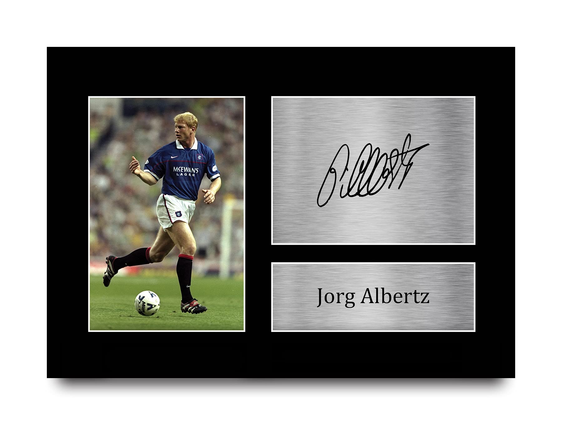 HWC Trading A4 Jorg Albertz Rangers Gifts Printed Signed Autograph Picture for Fans and Supporters - A4