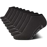 AND1 Boys Low Cut Socks -8 Pack Breathable Moisture-Wicking Cushioned Athletic No Show Socks for Boys