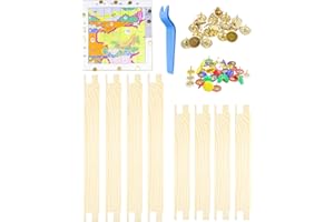 PENANDATAN 8 Piece of Wooden Canvas Stretcher Bars - Dual Sizes for Seamless Needlepoint Creations, with Tacks, Serving as Prime Stretcher Bars for Needlework Projects, Embroidery Stitch Frame Set (6, 8 Inch）