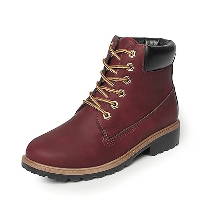 maroon work boots