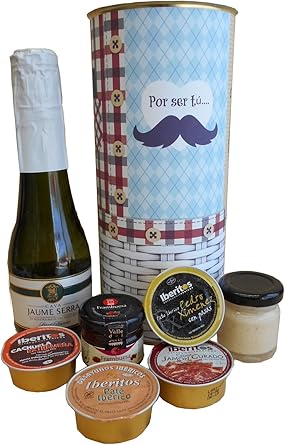 Lata personalizada con abre fácil con productos gourmet para regalo hombre: Amazon.es: Alimentación y bebidas