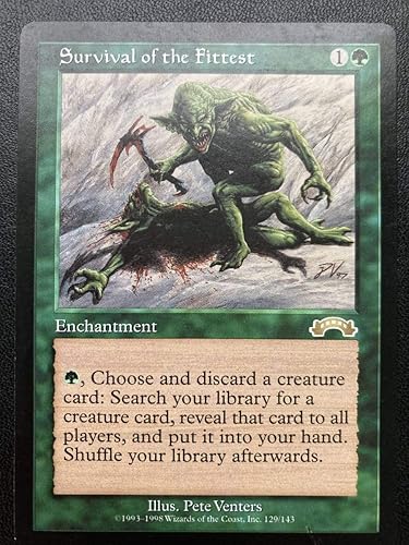 Amazon Co Jp 適者生存 Survival Of The Fittest Exo 英語1枚 Magic The Gathering 統率者 Edh エクソダス Mtg 再録禁止 ホビー 通販