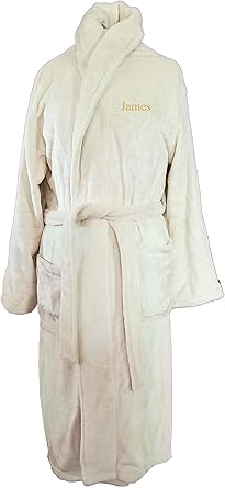 mens robe with initials