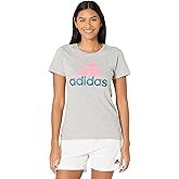 adidas Badge of Sport T-Shirt Medium Grey Heather/Rose Tone/Orbit Indigo Small
