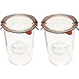 Weck Canning Jars 743 - Mold Jars made of Transparent Glass - Set of (2 Jars)
