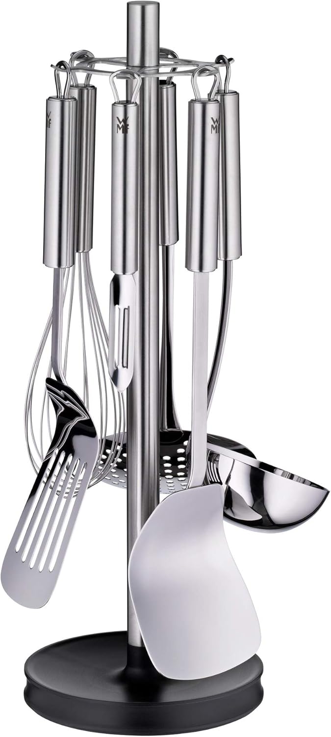 WMF Kitchen Tool Set 7Piece Plus Cromargan Stainless Steel Silicone