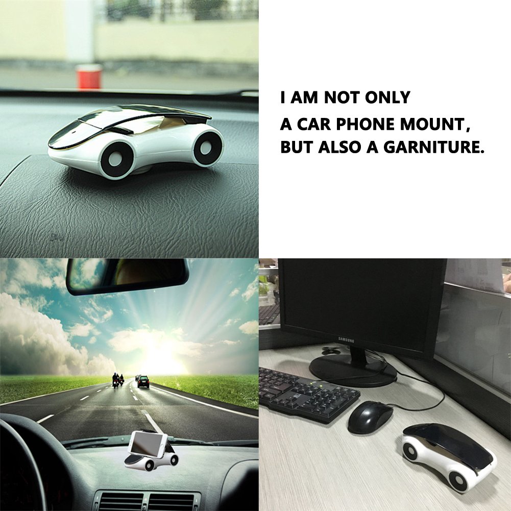 Car Dashboard Decorations, Car Interior Decors with 360 Degree Freedom Rotation (Plus Attached Feature: Car Phone Mount as Shown in Picture)