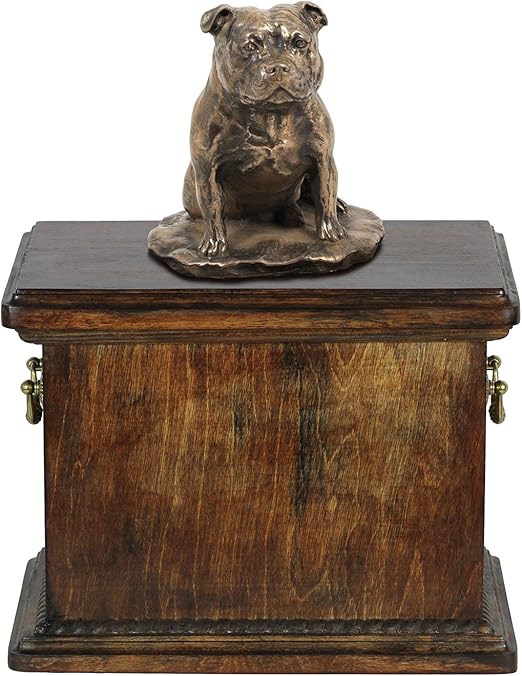 staffordshire bull terrier urn