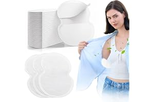 AOEOUN Large Underarm Sweat Pads for Women and Men Fight Hyperhidrosis 100 PCS, Comfortable Unflavored, Non Visible, Extra Adhesive, Disposable, Sweat Free Armpit Protection