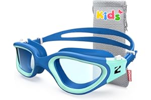 ZIONOR Kids Swim Goggles, G1MINI SE Anti-Fog Swimming Goggles for Kid Child 6-14
