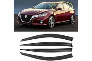 AWVRG Window Rain Guards for 2019-2024 Nissan Altima, Window Visor Guard Vent Shade Wind Deflector Rain Shield Protector Sun Visor for 19-24 Altima 2020 2021 2022 2023,Tape-on/Outside-Mount, 4 Pieces