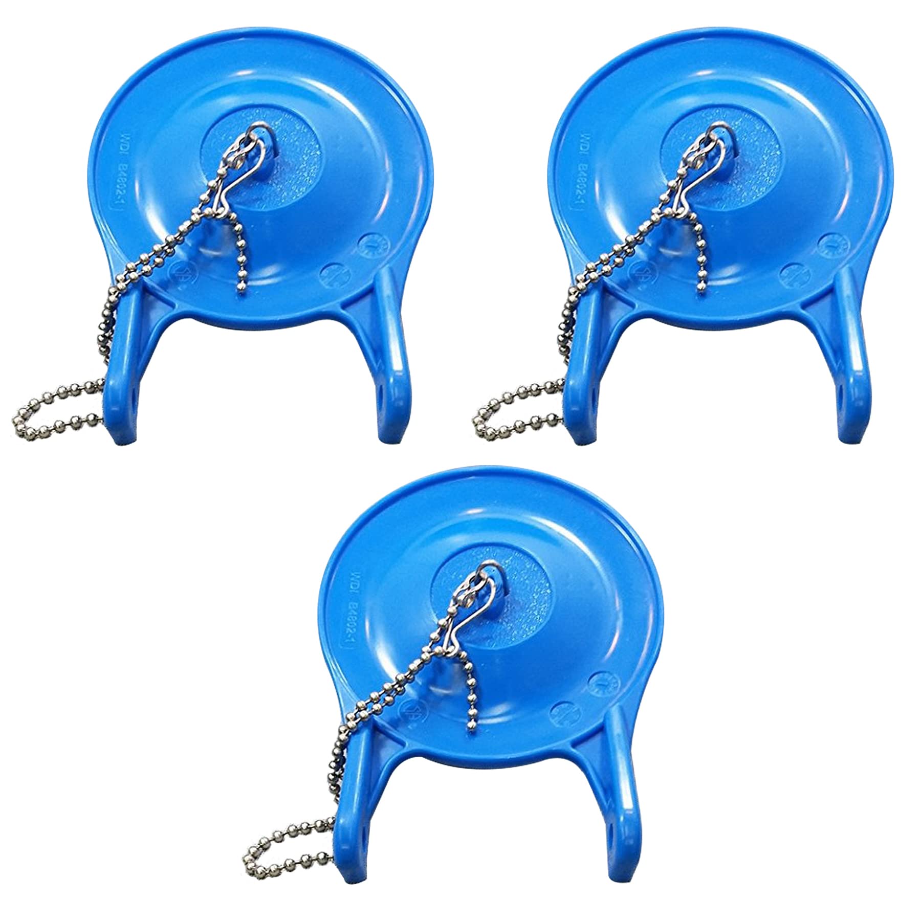 Photo 1 of Hibbent 3 Pack Large 3-Inch Toilet Flapper Replacement Compatible with Gerber 99-788, Water Conserving Toilet Flappers for 3 Inch Flush Valves, Stainless Steel Chain, Easy to Install, Blue