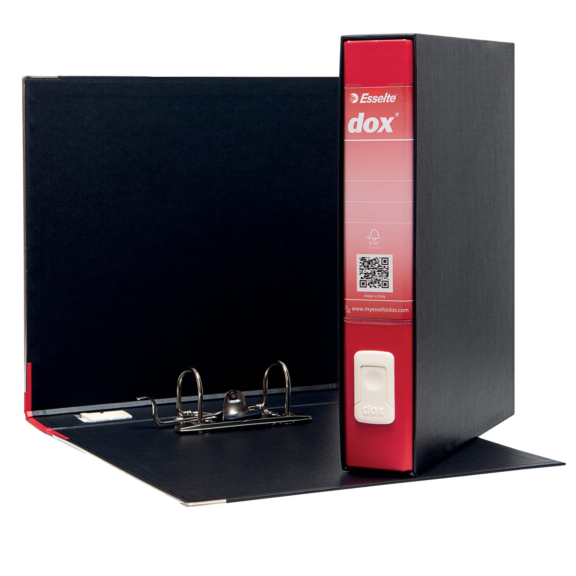 Rexel Esselte Dox 4 Class Box Lever Arch File, A4. Red