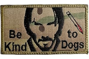 Almost SGT John Wick Be Kind to Dogs Patch - Funny Tactical Military Morale Embroidered Patch Hook Fastener Backing Multicam OCP