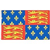 AZ FLAG - King Edward Iii Of England Flag - 3x5 Ft - 100D Polyester Kingdom Of England Banner with Two Metal Grommets - Fade Resistant - Vivid Colors - 3' x 5' Feet - 150x90 Cm