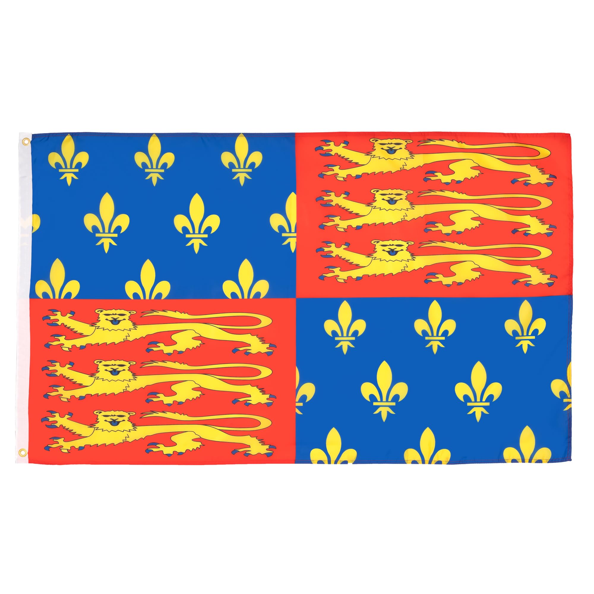 AZ FLAG - King Edward Iii Of England Flag - 2x3 Ft - 100D Polyester Kingdom Of England Banner with Two Metal Grommets - Fade Resistant - Vivid Colors - 2' x 3' Feet - 90x60 Cm