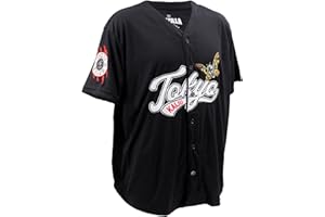 Ripple Junction Godzilla Tokyo Kaiju Men's Baseball Jersey Officially Licensed