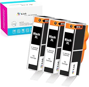 Amazon.com: K-Ink Compatible Ink Cartridge Replacement for HP 564 XL 564XL Black High Yield 