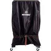 Masterbuilt® 40-inch Vertical BBQ Smoker with Legs Weather-Resistant Polyester Cover with Adjustable Drawstring in Black, Model MB20080321