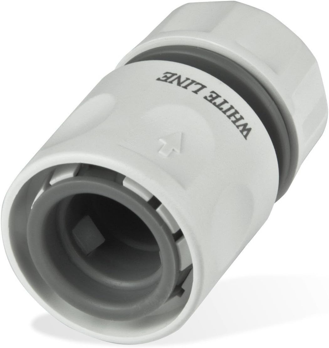 Bradas WL-2140 White Line Connector for 1/2 or 5/8 Inch Hose, End Piece, White, 4x2x2 cm, 1 Piece - Image 4