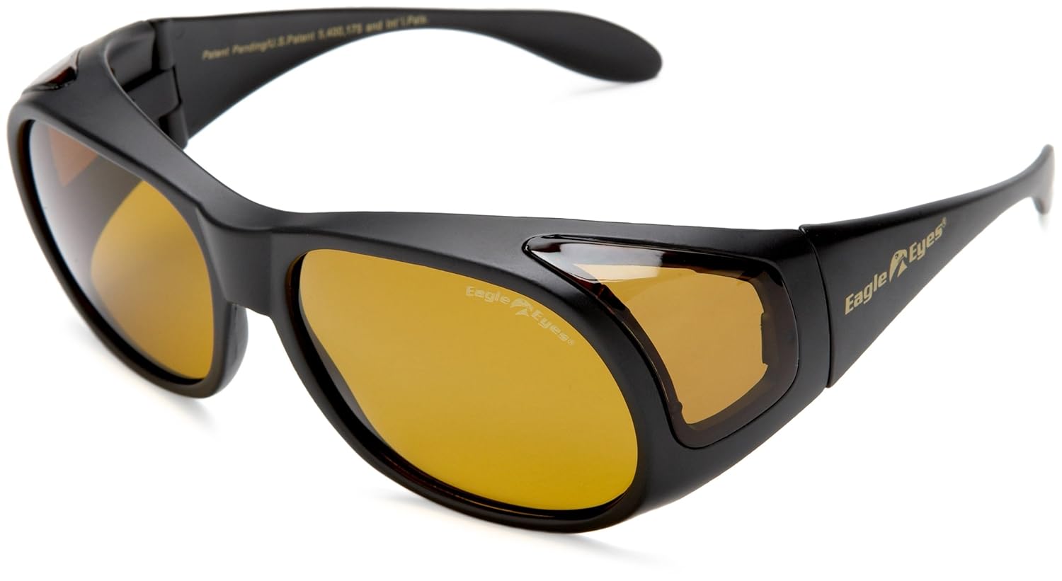 Buy Eagle Eyes FitOns Polarized Sunglasses Black Matte at Amazon.in