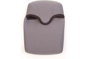 OP/TECH USA Bino Porro Soft Pouch - Padded Binocular Case, Medium (Steel)