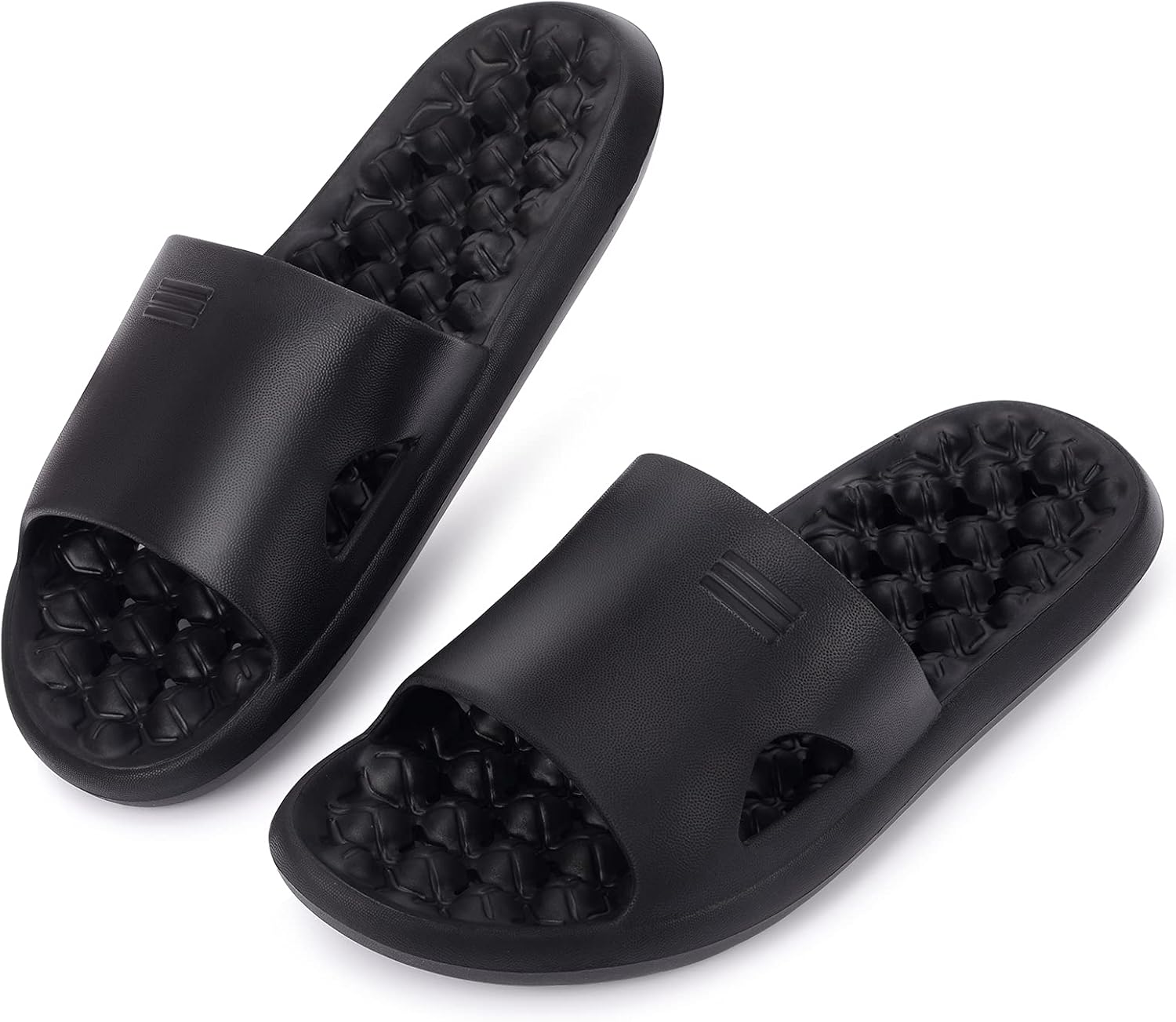 Amazon.com | WATMAID Shower Sandal Slippers with Drainage Holes Quick Drying Bathroom Slippers 