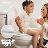 Jool Baby Potty Training Seat with Handles Fits Round Oval Toilets Grey view 3