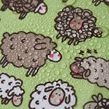 ECO CHIC Lightweight Foldable Insulated Lunch Bag Cute Sheep Green view 7