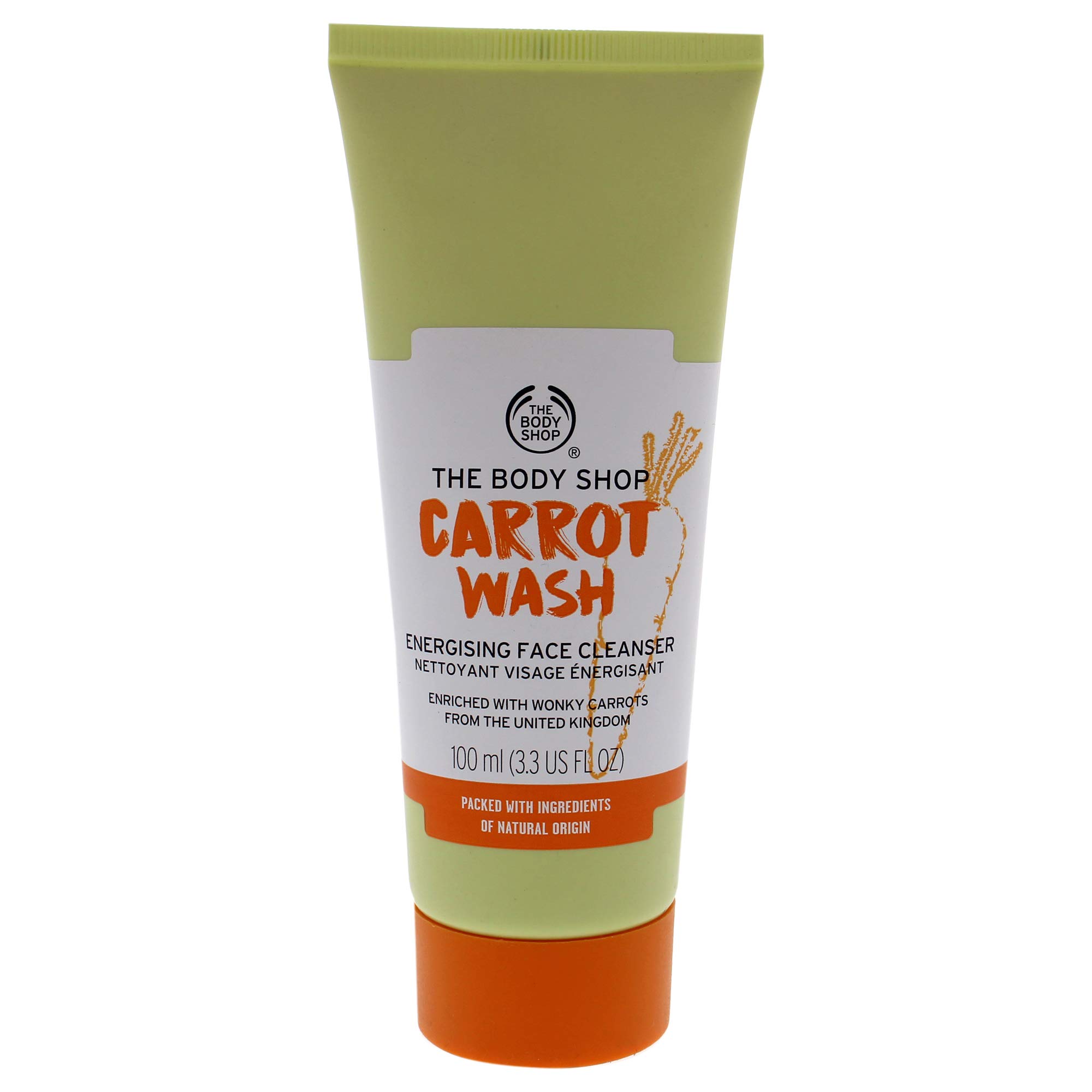 The Body Shop Carrot Wash Energizing Face Cleanser 100ml - this vegan treat leaves skin feeling cleansed, smoother, energised and purified from daily urban grime