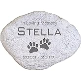 GiftsForYouNow Engraved in Loving Memory Pet Memorial Garden Stone, 11.5 Inch, Pet Loss Gift, Dog Memorial, Temporary Grave Marker, Dog Headstone, Dog Memorial Gift for Loss of Dog