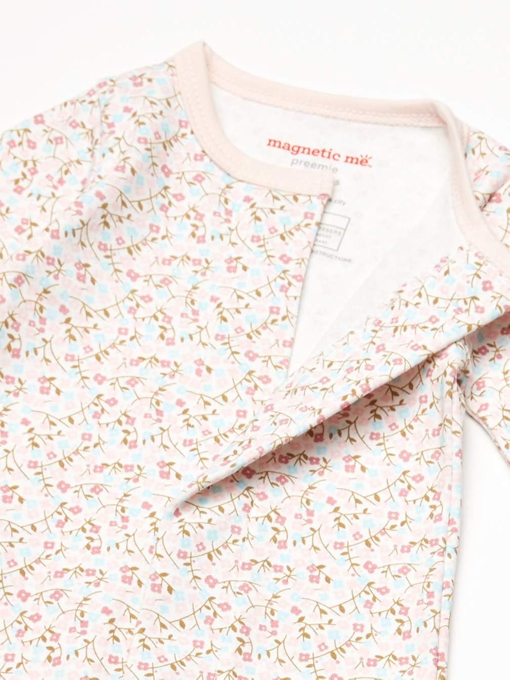 Magnificent Baby Girls Magnetic Fastener Cotton Footie Pajamas: Clothing