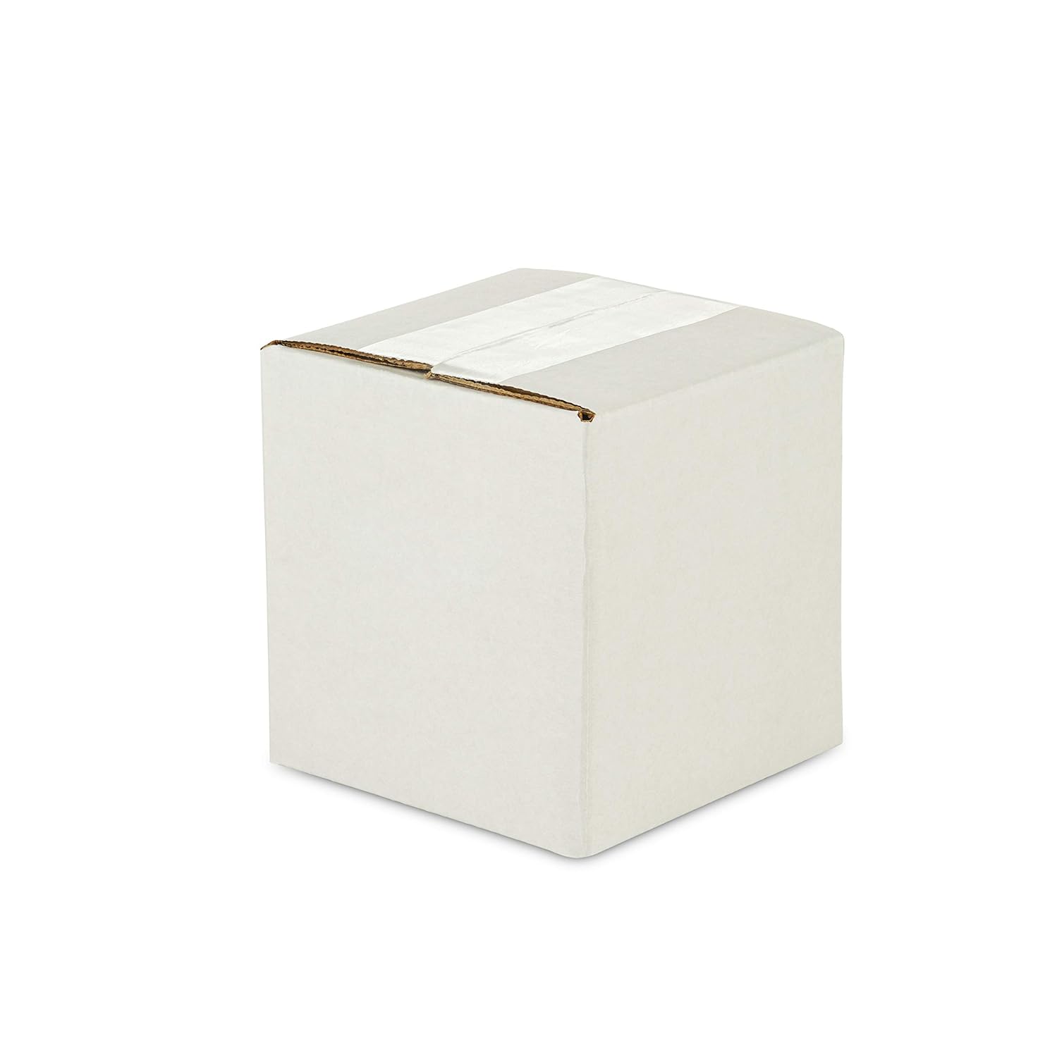 Sturdy White Corrugated Cardboard Boxes for Shipping and Mailing Size 4" x 4" x 4" By MT Products (15 Pieces): Home Improvement