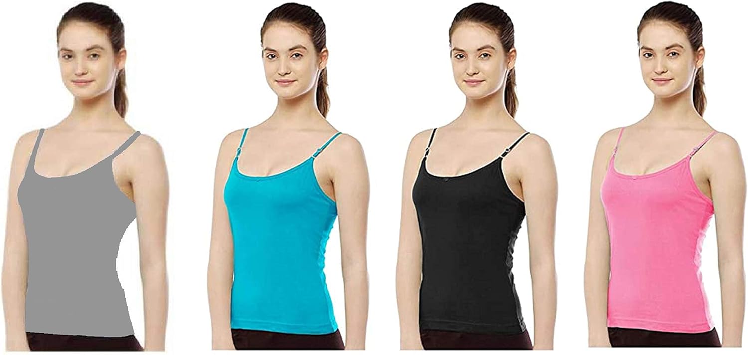 Buy Rylie Women's Ladies Adjustable Strap Slip Camisole Spaghetti Top