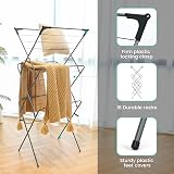 Rainberg 3 Tier Clothes Airer Foldable Drying Rack with Non-Slip Feet view 3