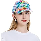 ZLYC Women Fashion Floral Print Baseball Cap Hawaiian Adjustable Snapback Dad Hat