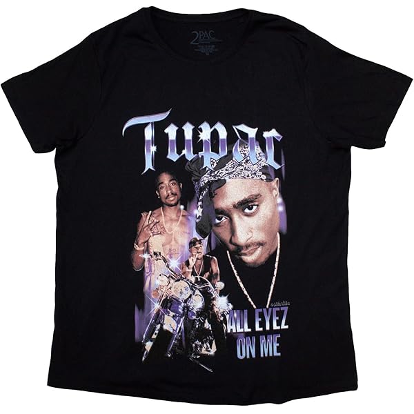 Tupac T Shirt 2Pac All Eyez On Me Logo New Official Womens