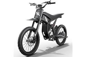 BOOTIME GT73 Electric Dirt Bike for Teens - 37 MPH High-Speed, 85 Mile Range, 25" Fat Tires & Dual Battery | All-Terrain Off-Road eBike for Snow, Sand, Trails & Mountain Adventures
