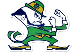 Authentic Street Signs NCAA Notre Dame – Leprechaun - Super Heavy Duty Metal Fridge Magnets, for Car Magnet Accessories, Refrigerator Magnets for Kids, Gifts, Home and Office, 4 inch