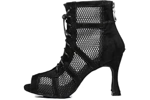 Yokala Ballroom Dance Shoes Women Latin Salsa Swing Social Practice Dancing Boots S06