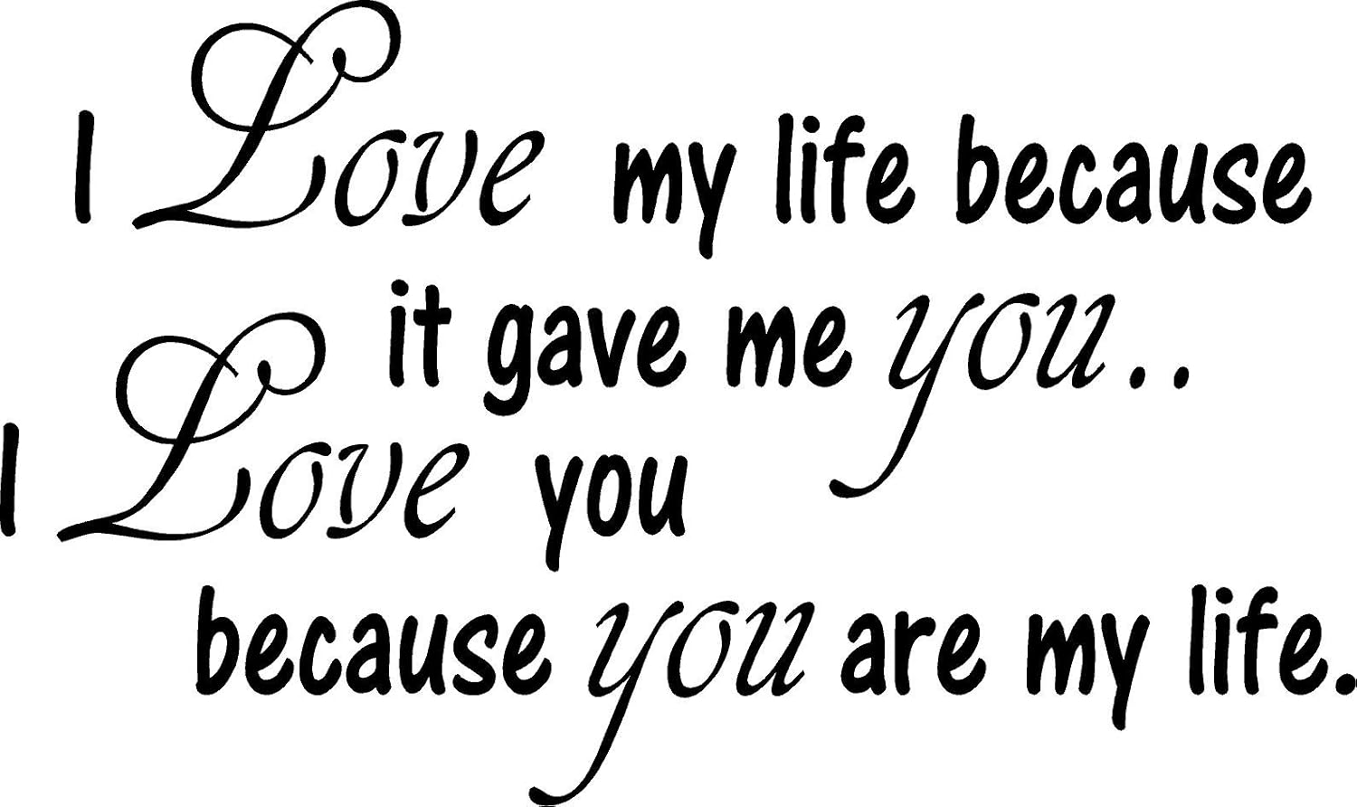 I Love My Life Because My Life Is You Tradução