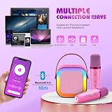 Dislocati Karaoke Machine with 2 Microphones for Kids Ages 3-12 view 6