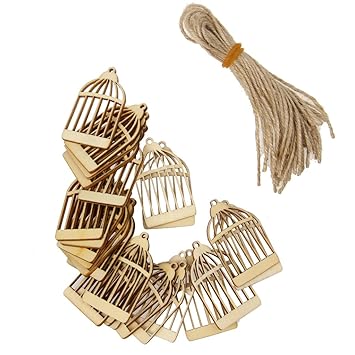 Bois Cage à Oiseaux En Forme De Sapin De Noël Décoration Art