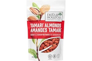 NaturSource Tamari Almonds, 950 g, Dry Roasted Almond Snack, Smokey Savoury Flavour, 6 g Plant Protein per Serving, Resealabl