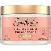 SHEAMOISTURE Curl Enhance Smoothie, 12 OZ | For thick, curly hair - defines curls, boosts moisture and controls frizz with Coconut Oil and Neem Oil.